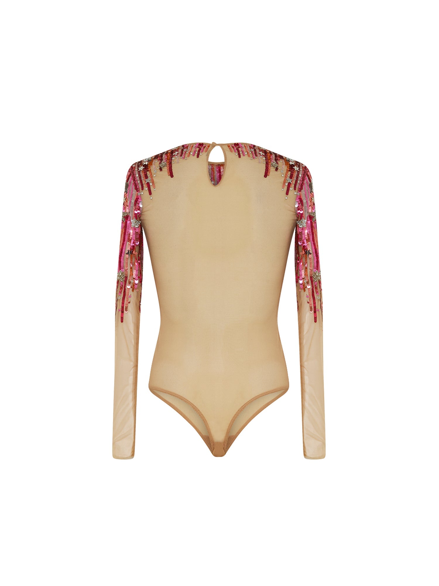 Body E.Franchi brodé avec sequins - Rose
