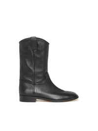 Bottines A.Ferretti en cuir - Noir