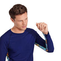 BLEU NUIT RASHGUARD ROLLER HOMME