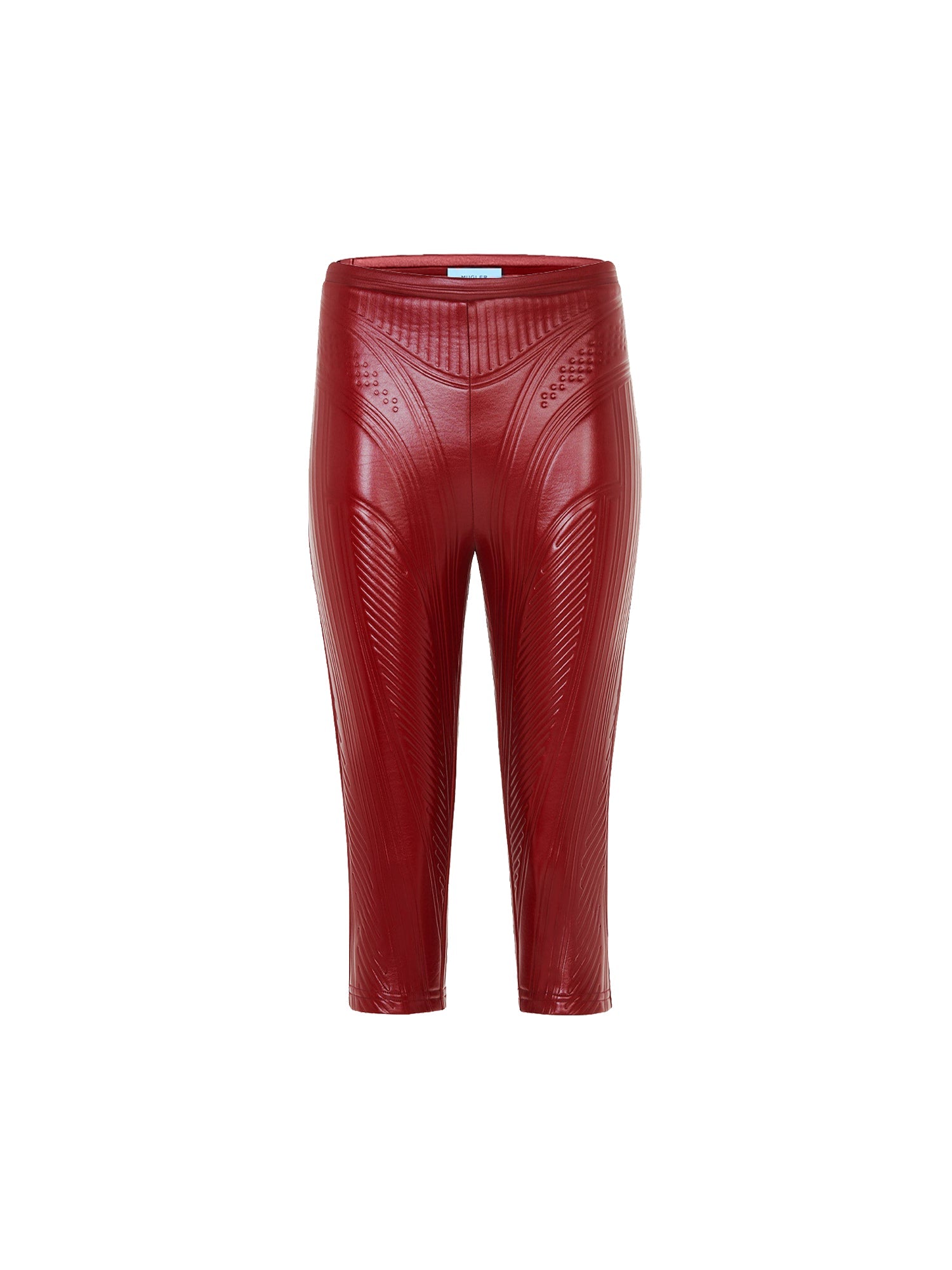 Cyclistes en jersey embossé brillant - Dark Cherry