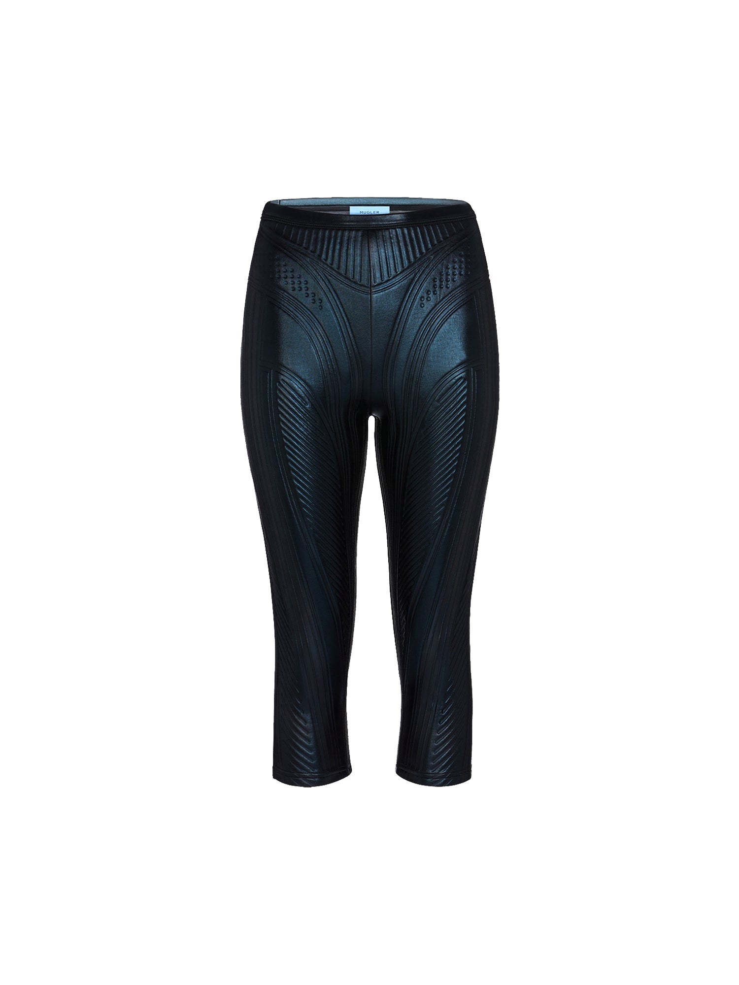Cyclistes en jersey embossé brillant - Noir