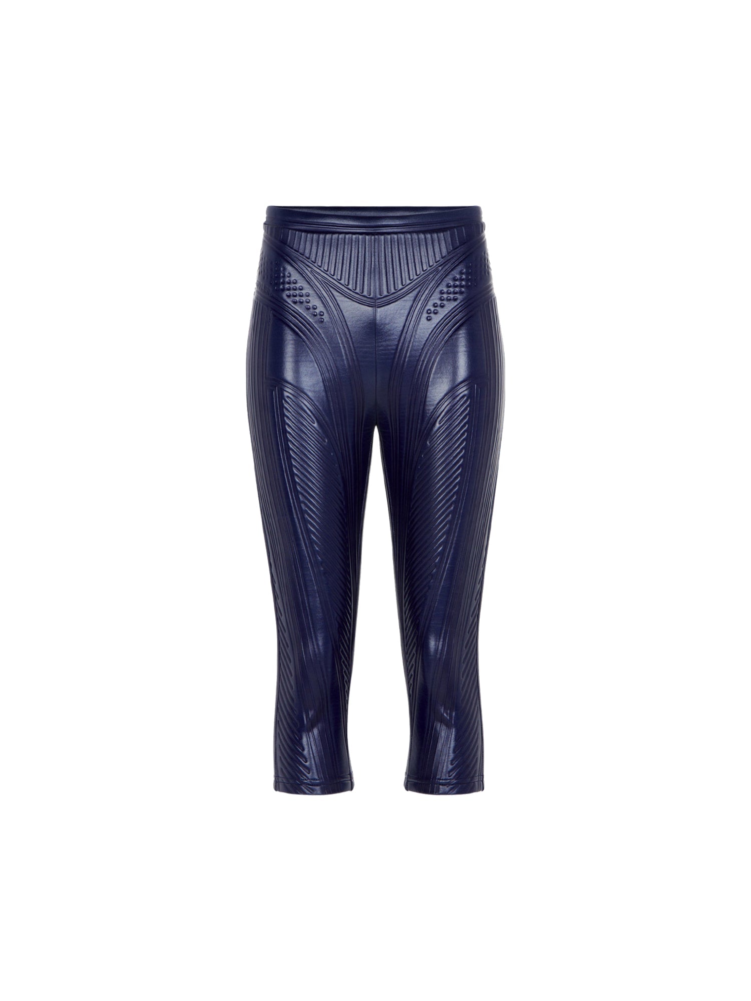 Short gaufré brillant - Navy