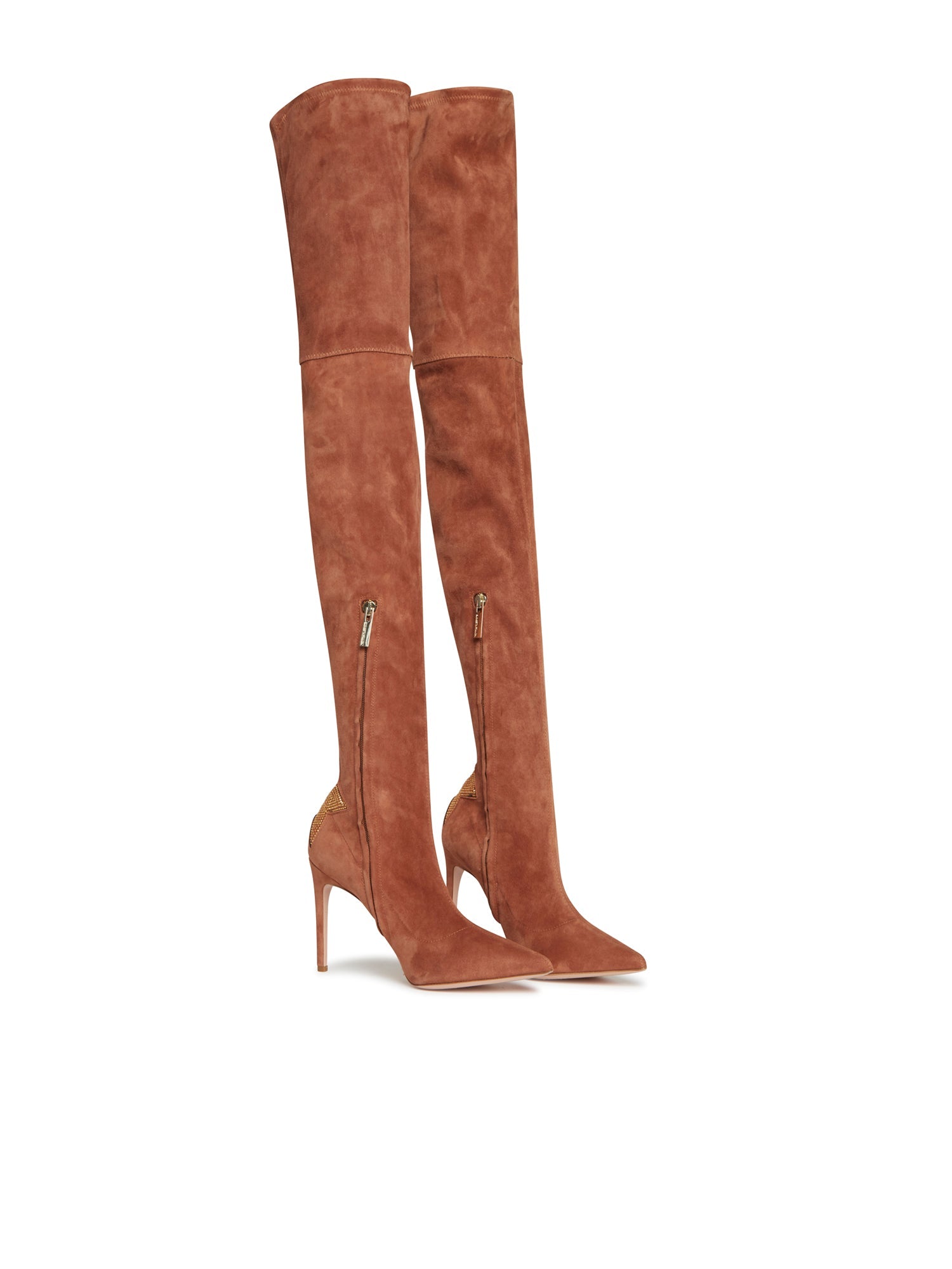 Cuissardes E.Franchi Star en daim - Marron