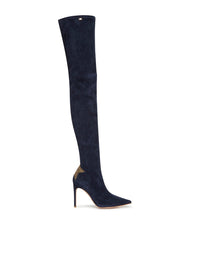 Cuissardes E.Franchi Star en daim - Bleu