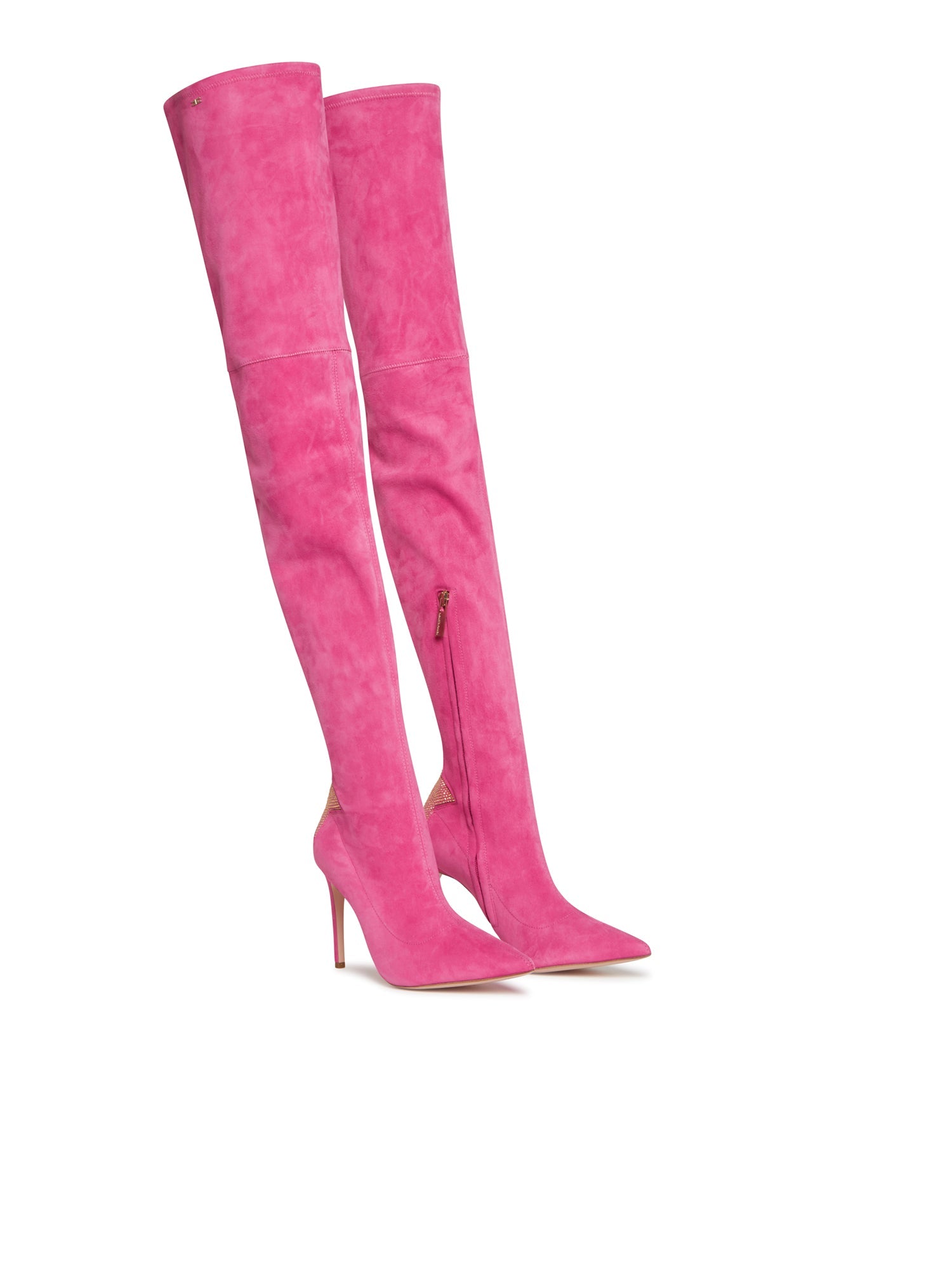 Cuissardes E.Franchi Star en daim - Rose