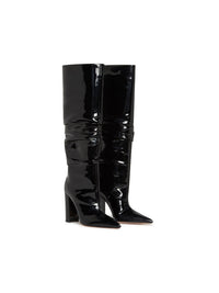 Bottes E.Franchi effet froissée - Noir