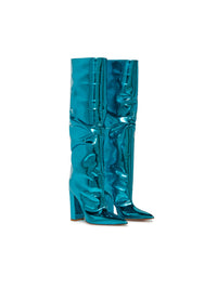 Bottes E.Franchi effet froissé - Bleu