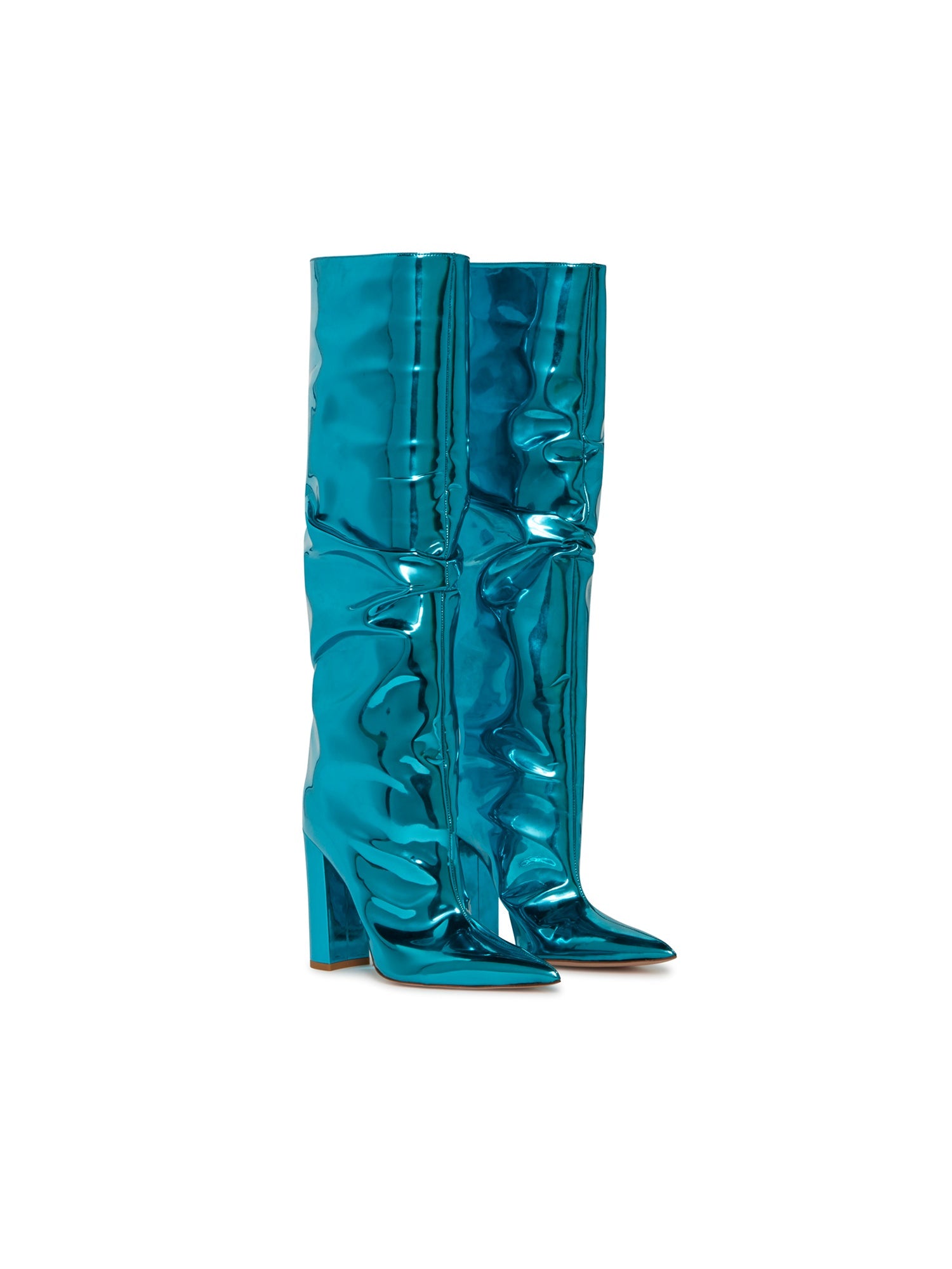 Bottes E.Franchi effet froissé - Bleu