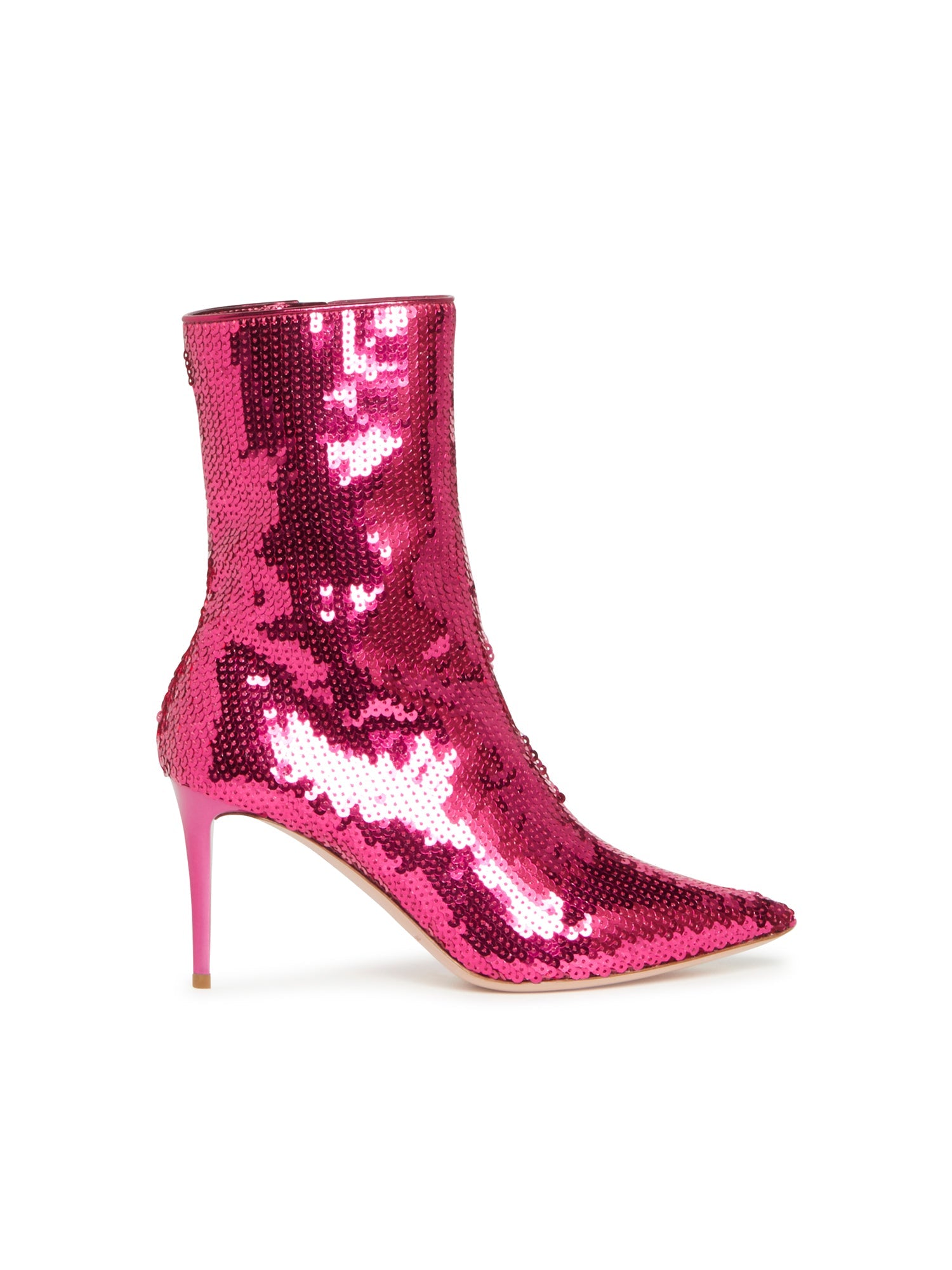 Bottines E.Franchi à sequins - Rose