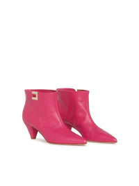 Bottines basses E.Franchi en cuir - Rose