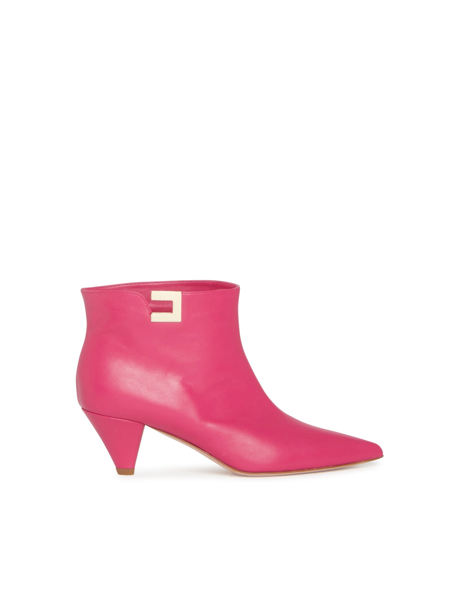 Bottines basses E.Franchi en cuir - Rose