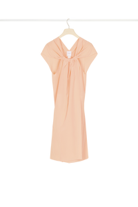 Haut asymétrique en soie - Corail
