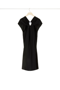 Haut asymétrique en soie - Noir