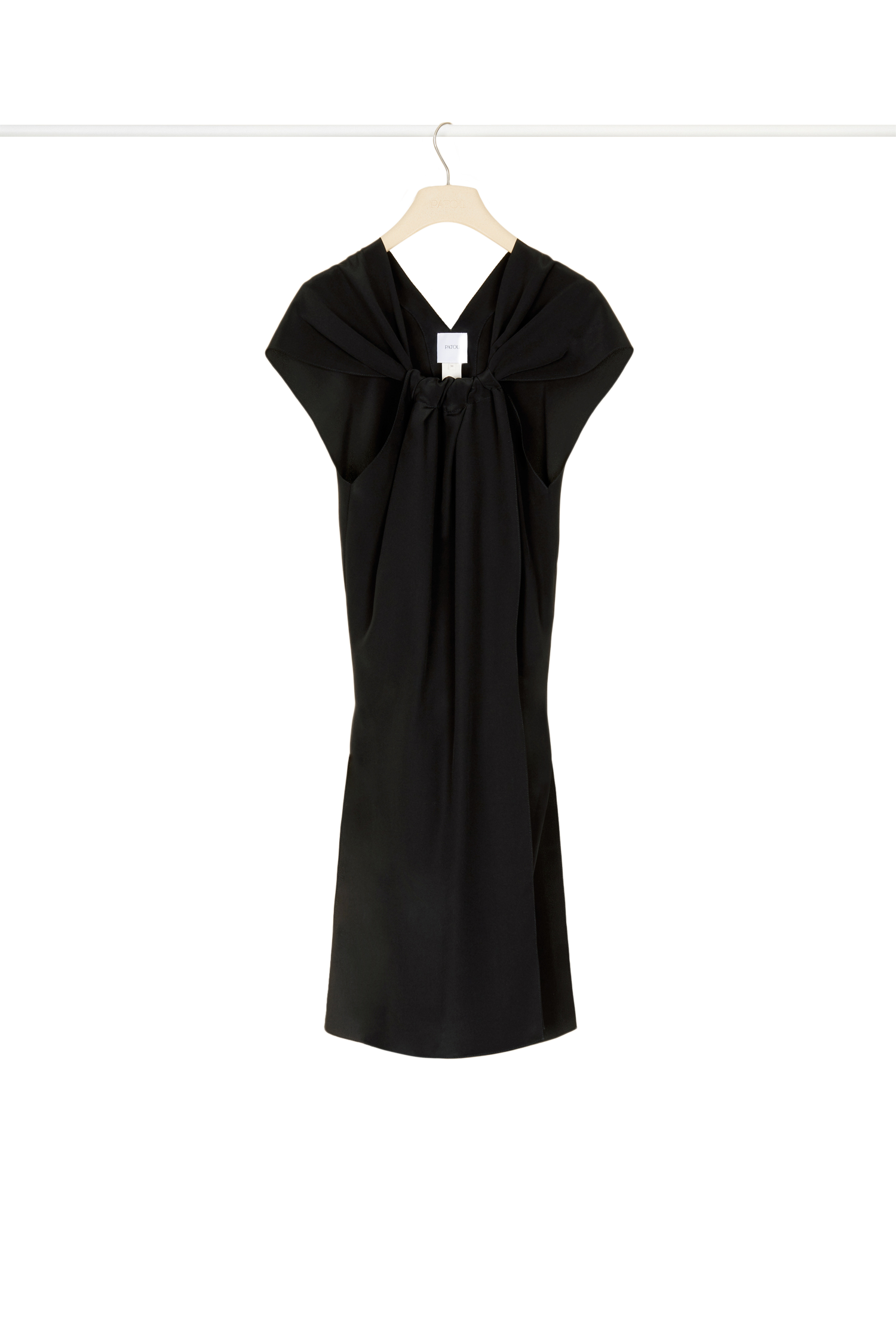 Haut asymétrique en soie - Noir