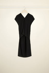 Haut asymétrique en soie - Noir