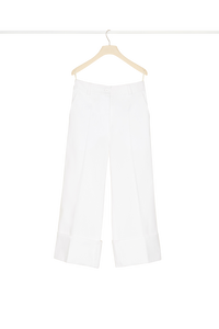 Pantalon iconique en coton à chevrons - Perle