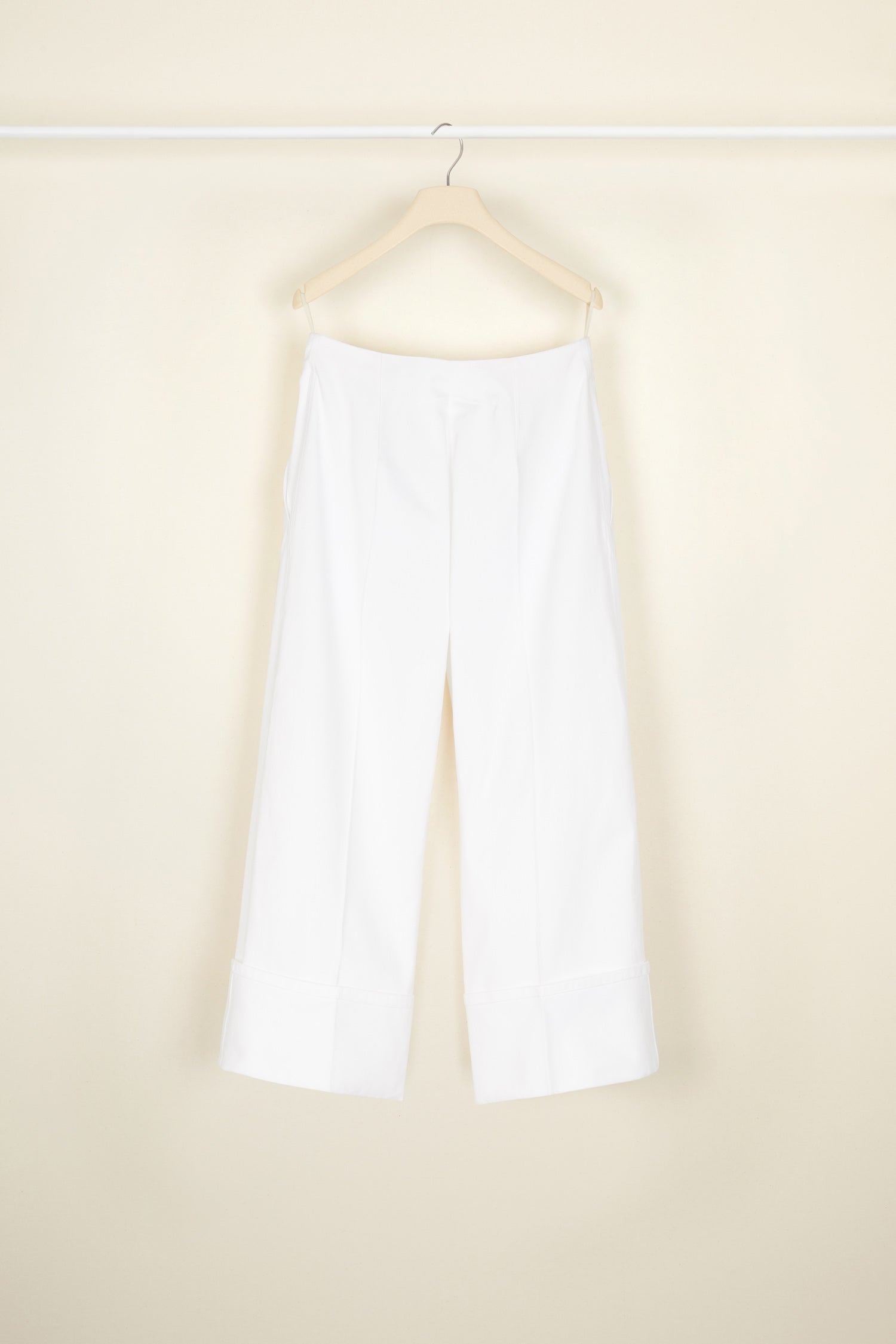 Pantalon iconique en coton à chevrons - Perle