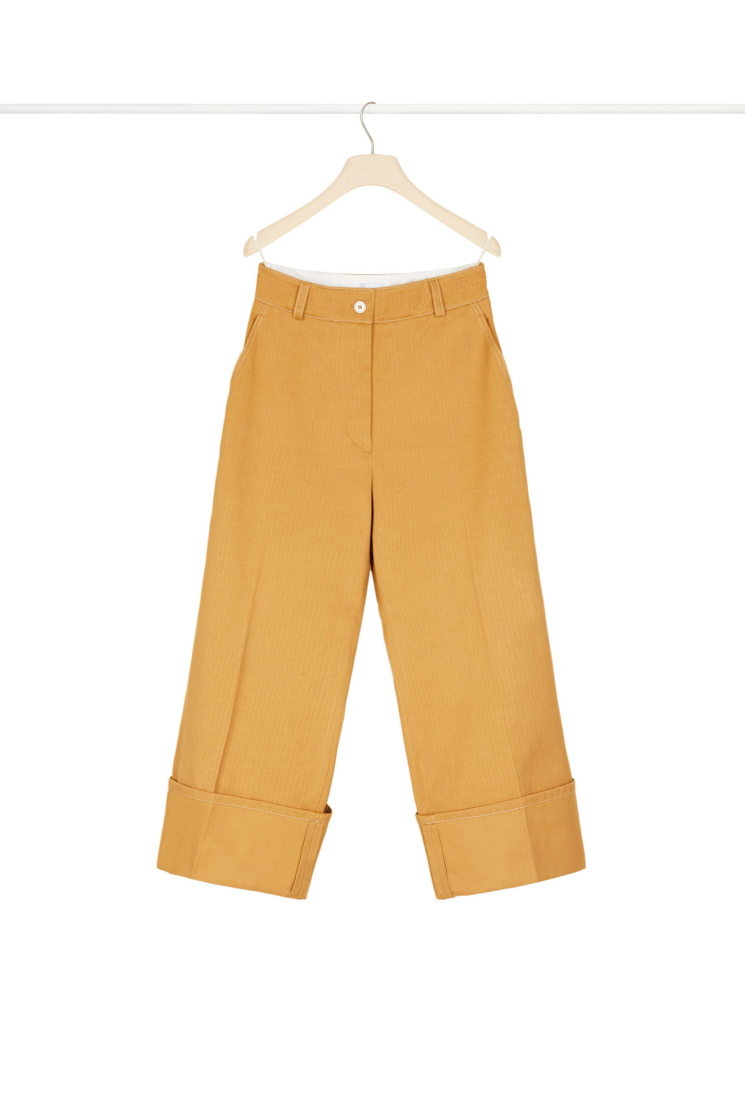 Pantalon iconique en coton chevronné - Cuivre