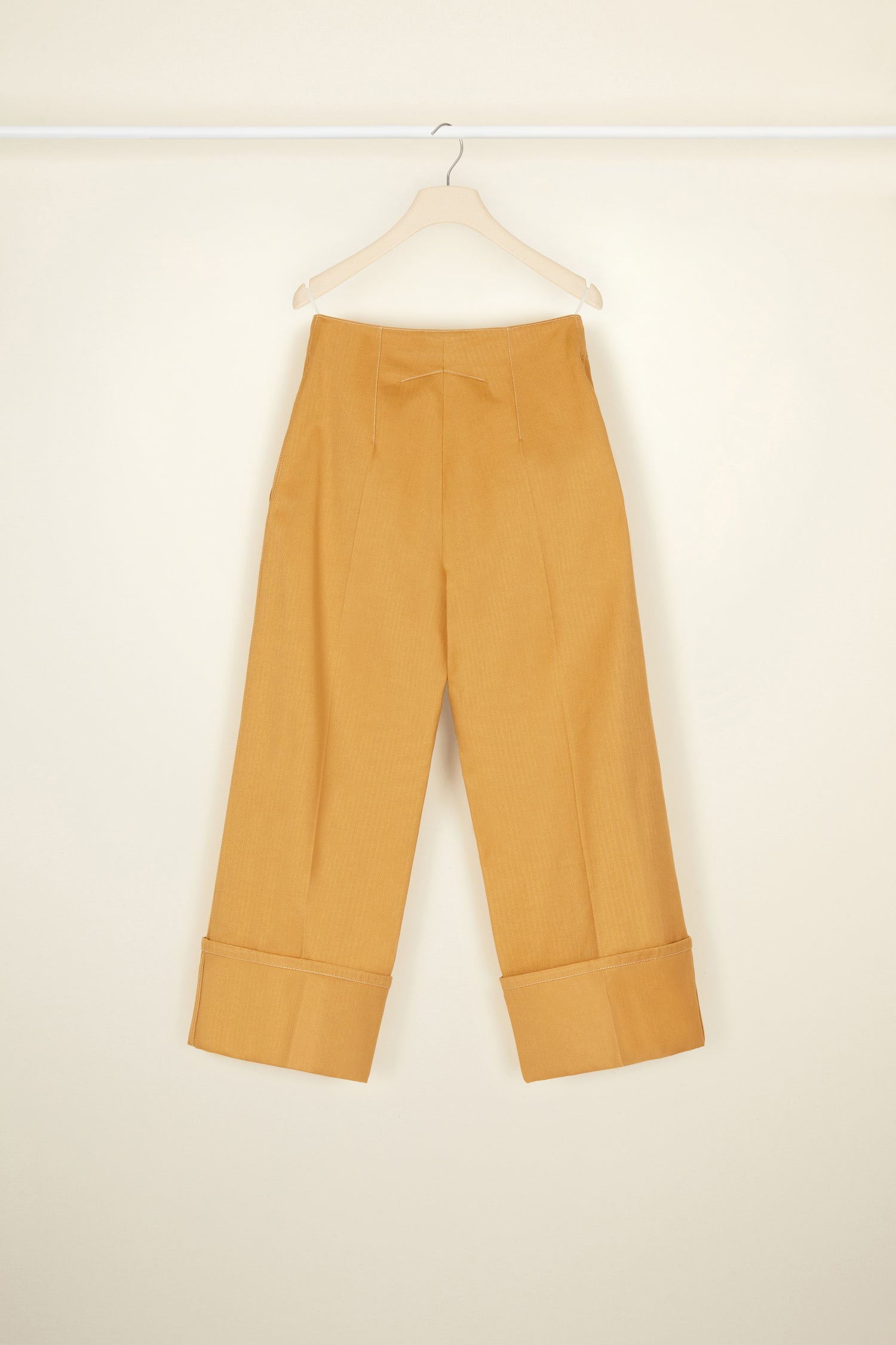Pantalon iconique en coton chevronné - Cuivre