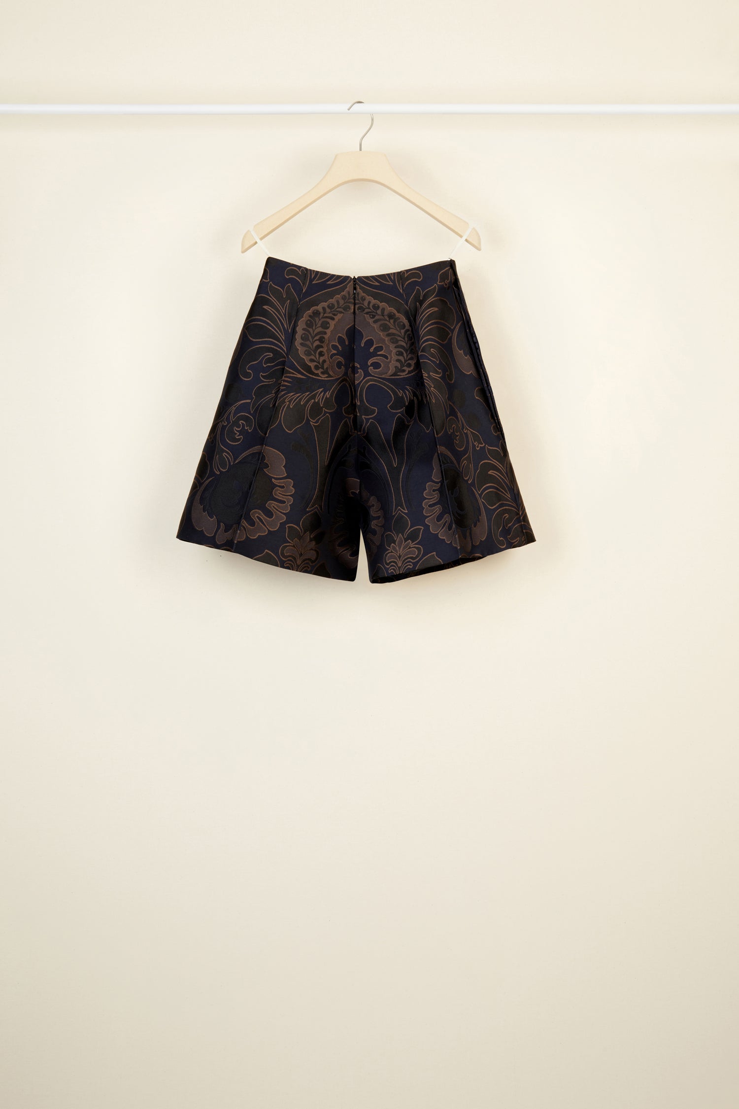 Short taille haute en jacquard - Marine Ambre