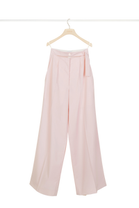 Pantalon ample en laine d'été - Pivoine