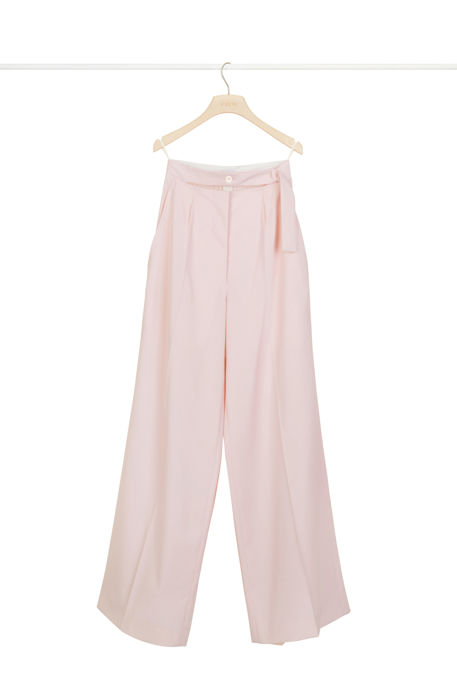 Pantalon ample en laine d'été - Pivoine