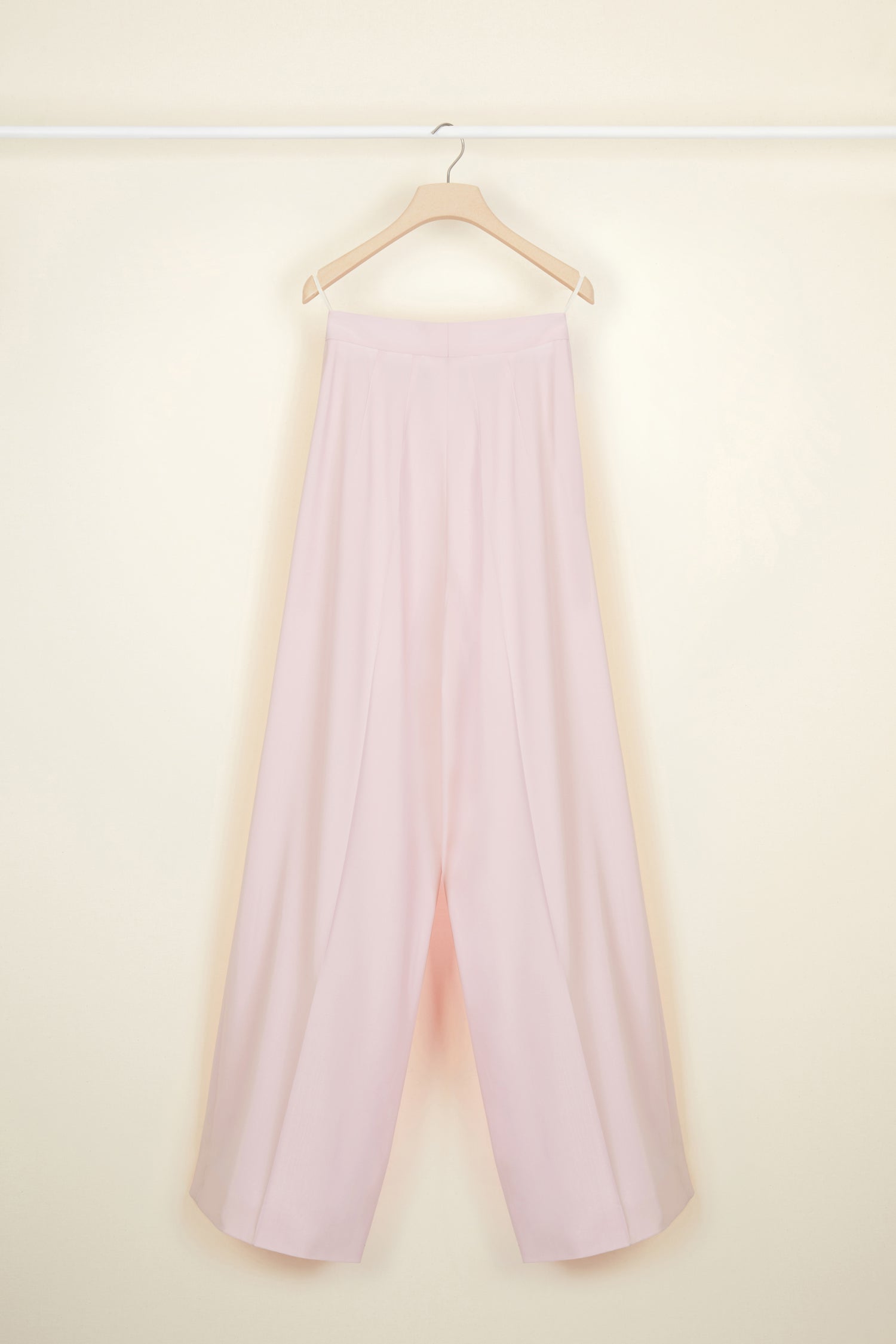 Pantalon ample en laine d'été - Pivoine