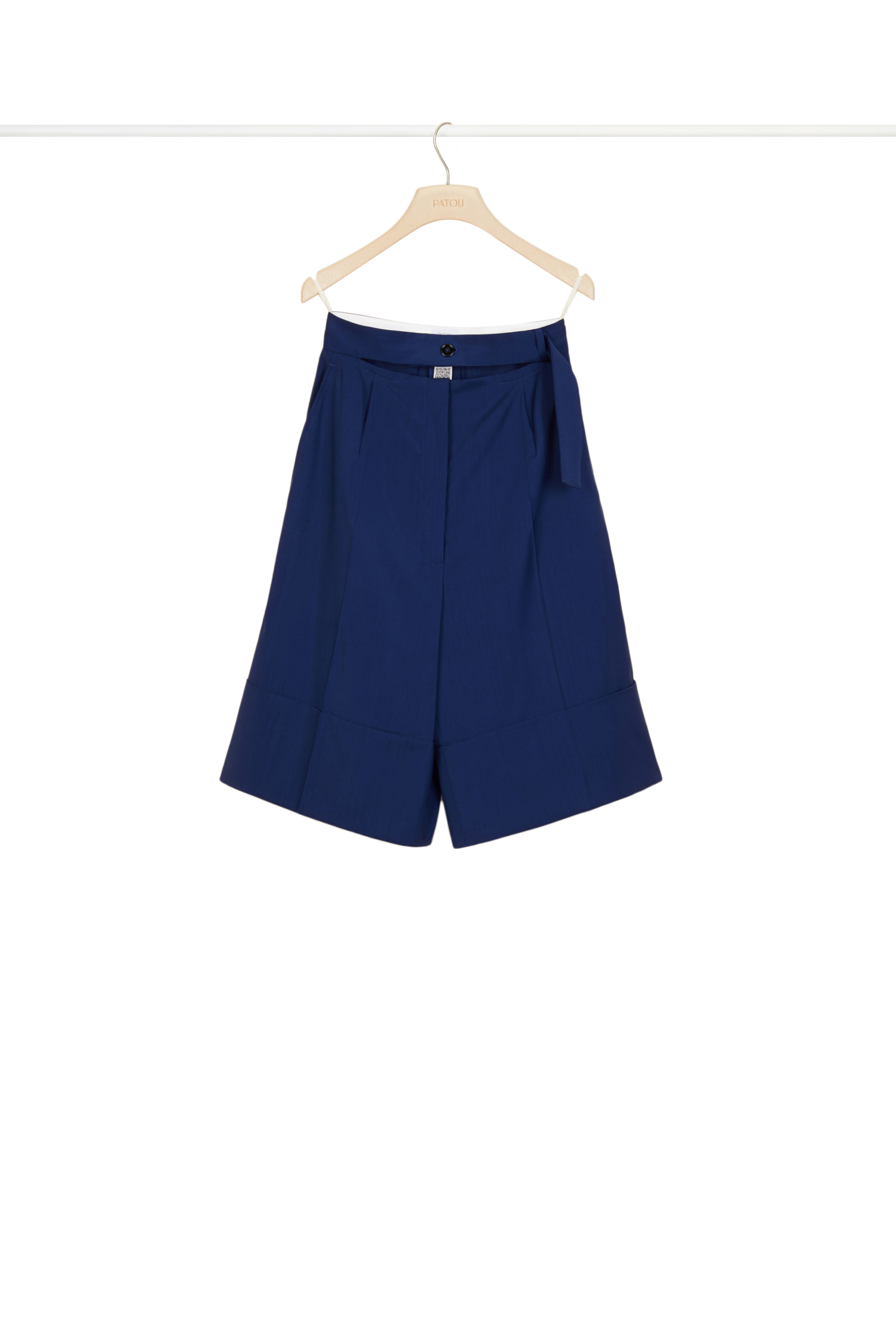 Short fluide en laine d'été - Bleu Persan
