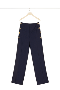 Pantalon de marin en laine d’été - Bleu Marine