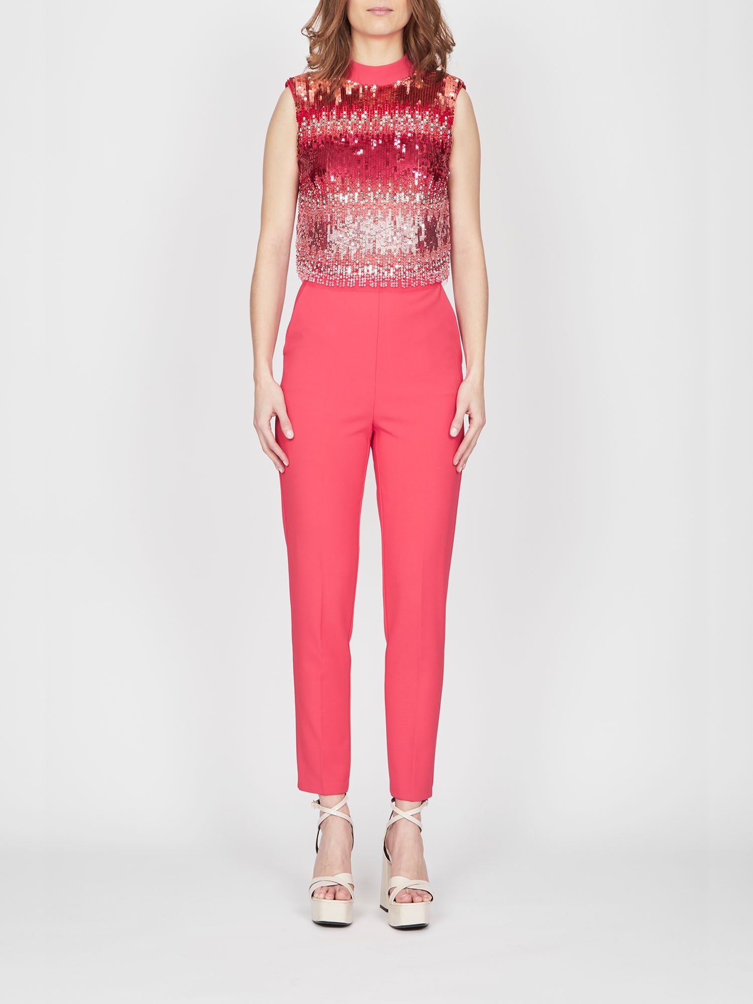 Combinaison E.Franchi tie and dye en sequins - Rose