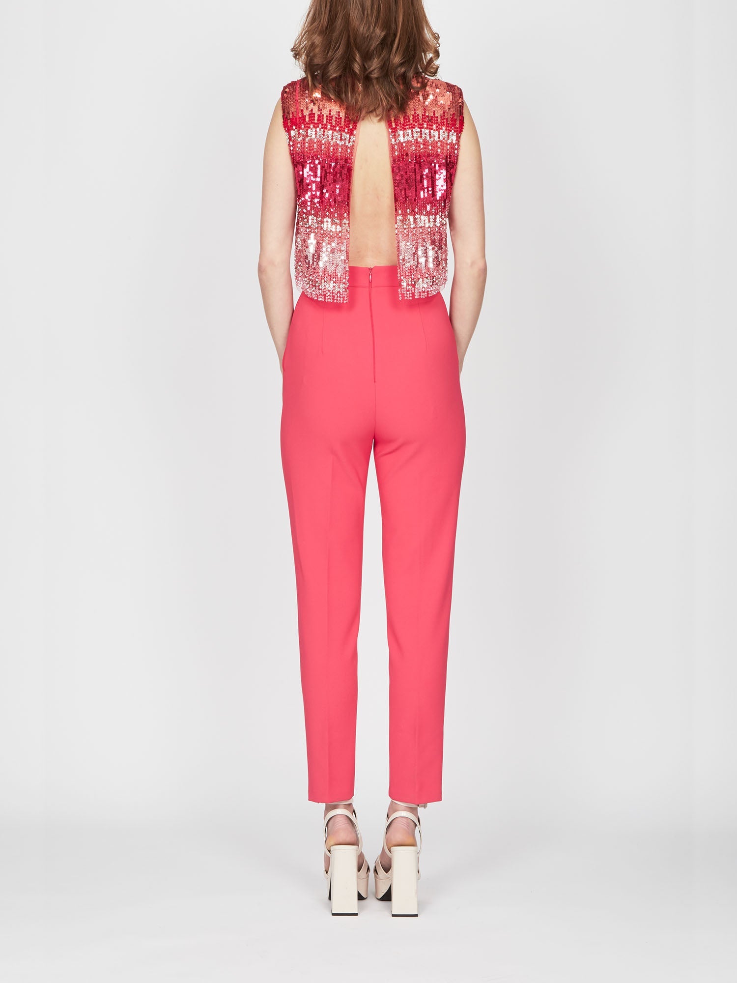 Combinaison E.Franchi tie and dye en sequins - Rose