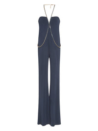 Combinaison E.Franchi décolleté en perles - Bleu