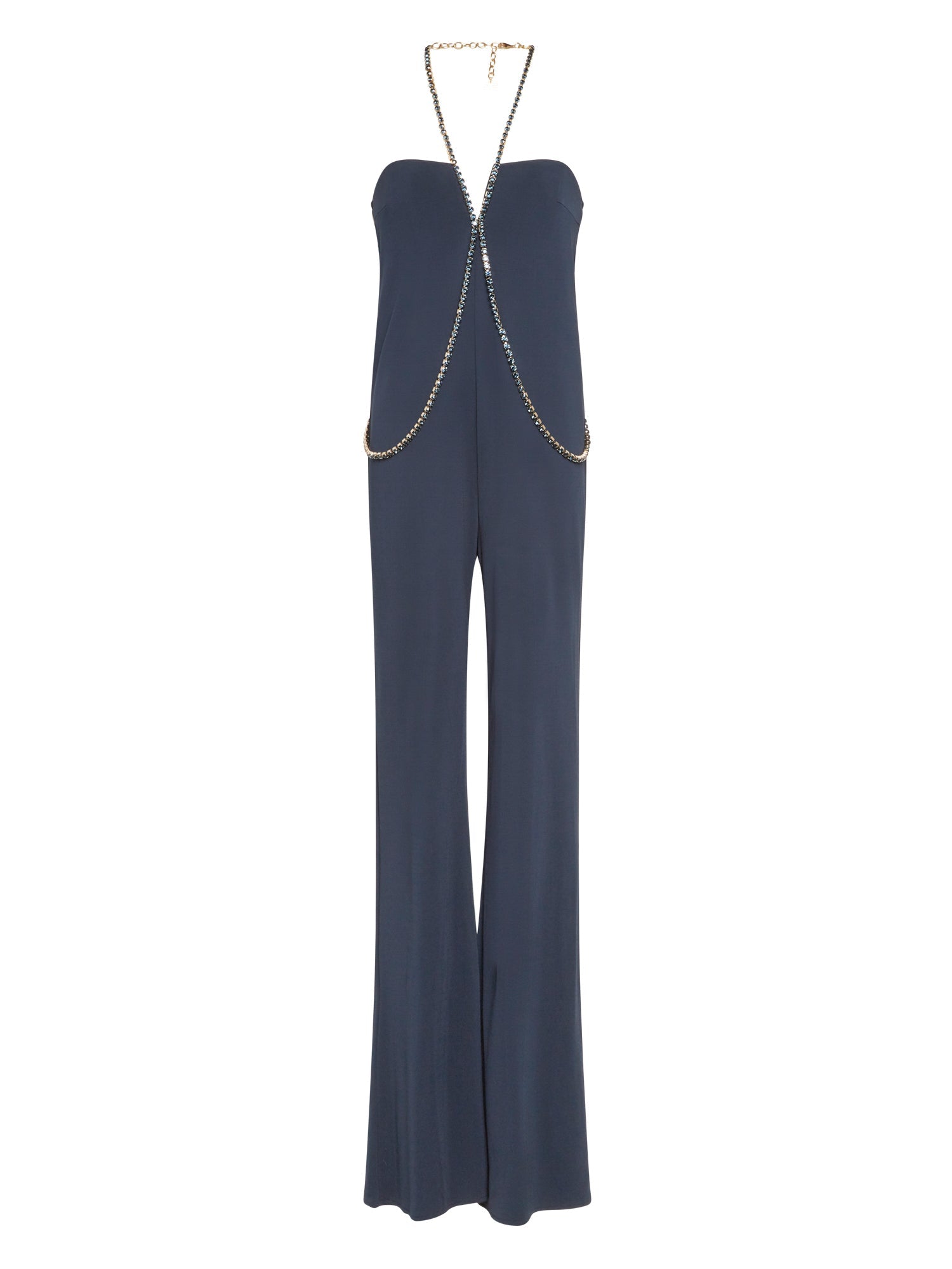 Combinaison E.Franchi décolleté en perles - Bleu