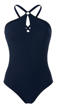 BLEU MARINE MAILLOT DE BAIN FEINTE FEMME