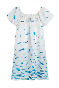 BLANC ROBE FESTIVE FEMME