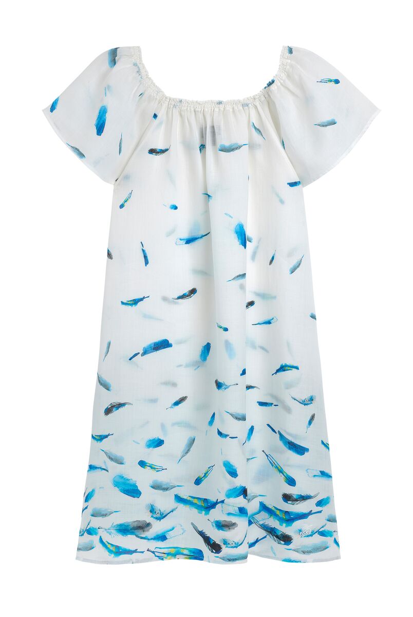 BLANC ROBE FESTIVE FEMME