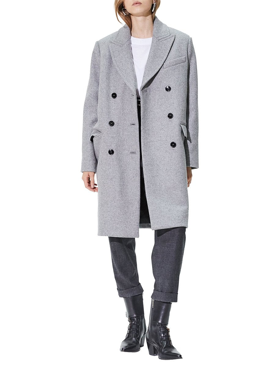 Manteau Argus en laine - Grey