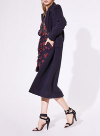 Manteau Delos en laine - Dark Grey