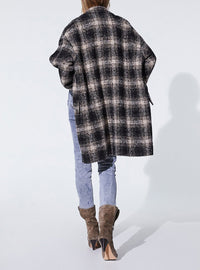 Manteau Karsh - Black & Ecru