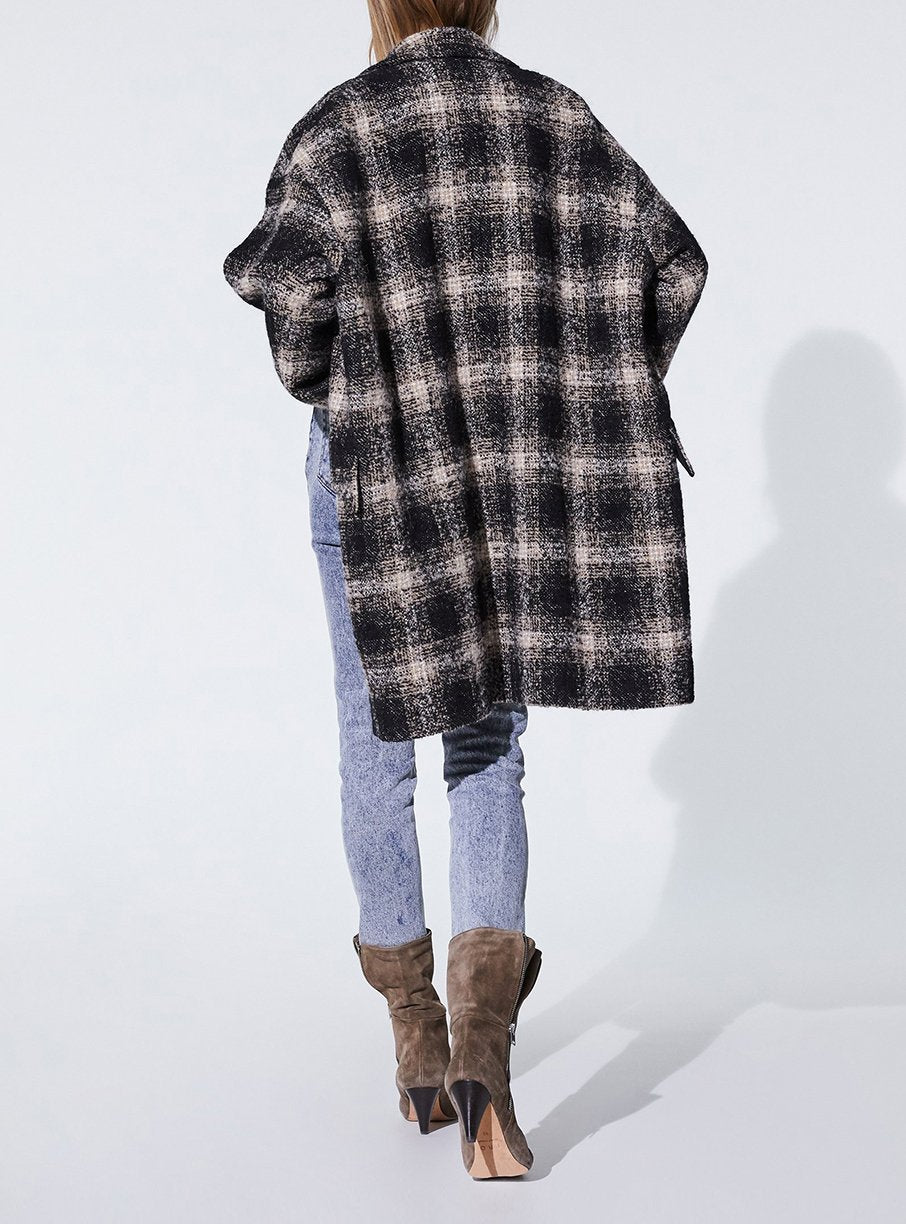 Manteau Karsh - Black & Ecru