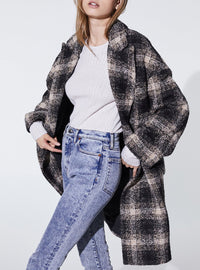 Manteau Karsh - Black & Ecru