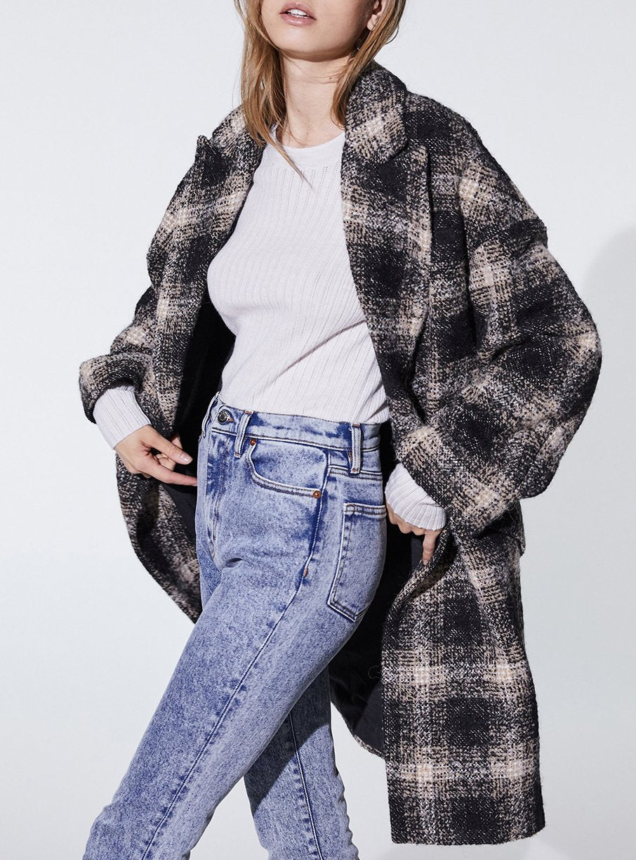 Manteau Karsh - Black & Ecru