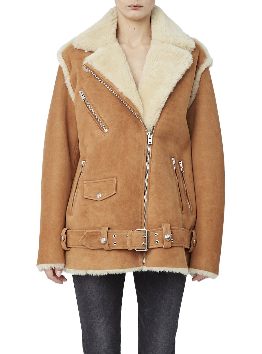 Peau Lainée Comody en cuir - Camel