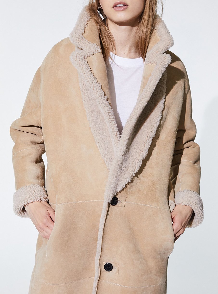 Peau Lainée Osoryx en cuir - Beige