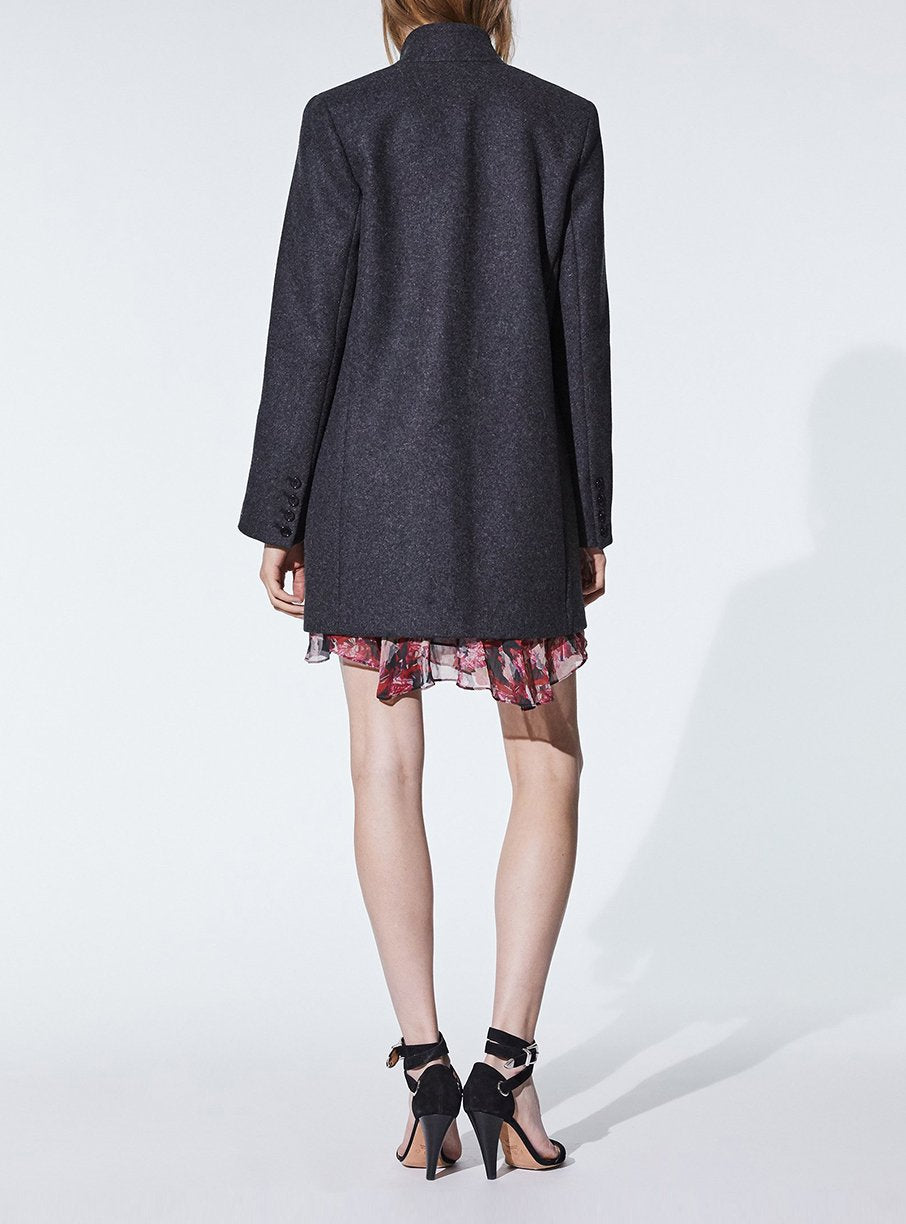 Manteau Kynos en laine - Anthracite