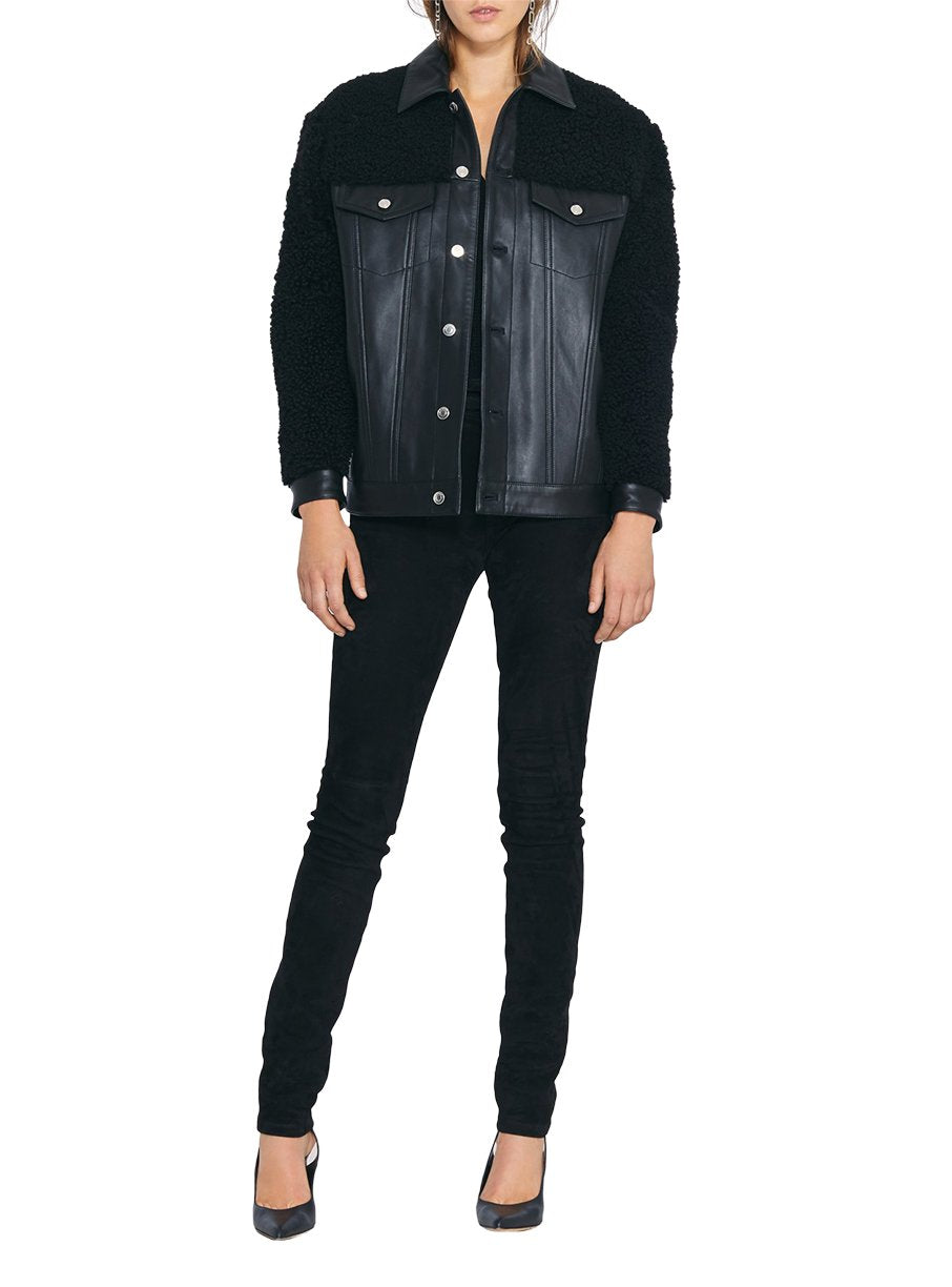 Veste Novus en cuir - Black