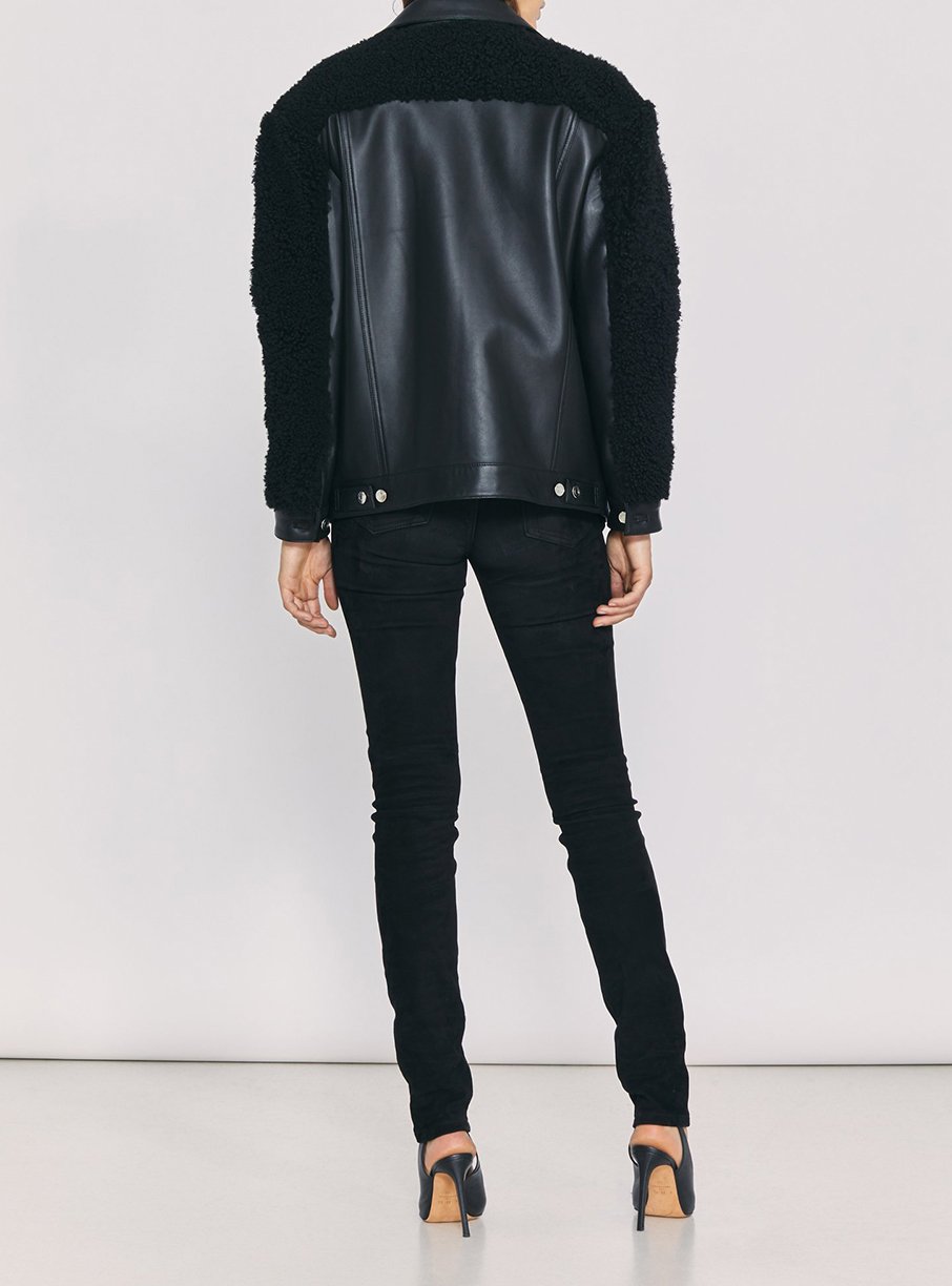 Veste Novus en cuir - Black