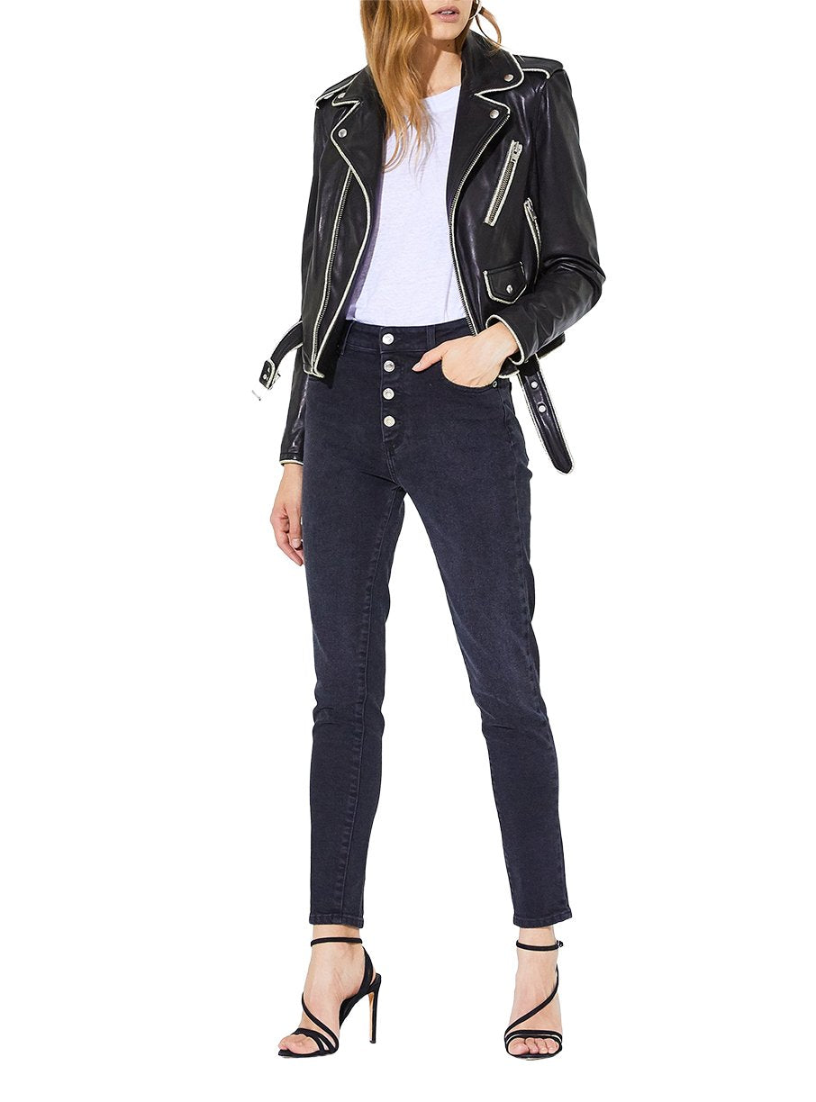 Perfecto Allumy en cuir - Black
