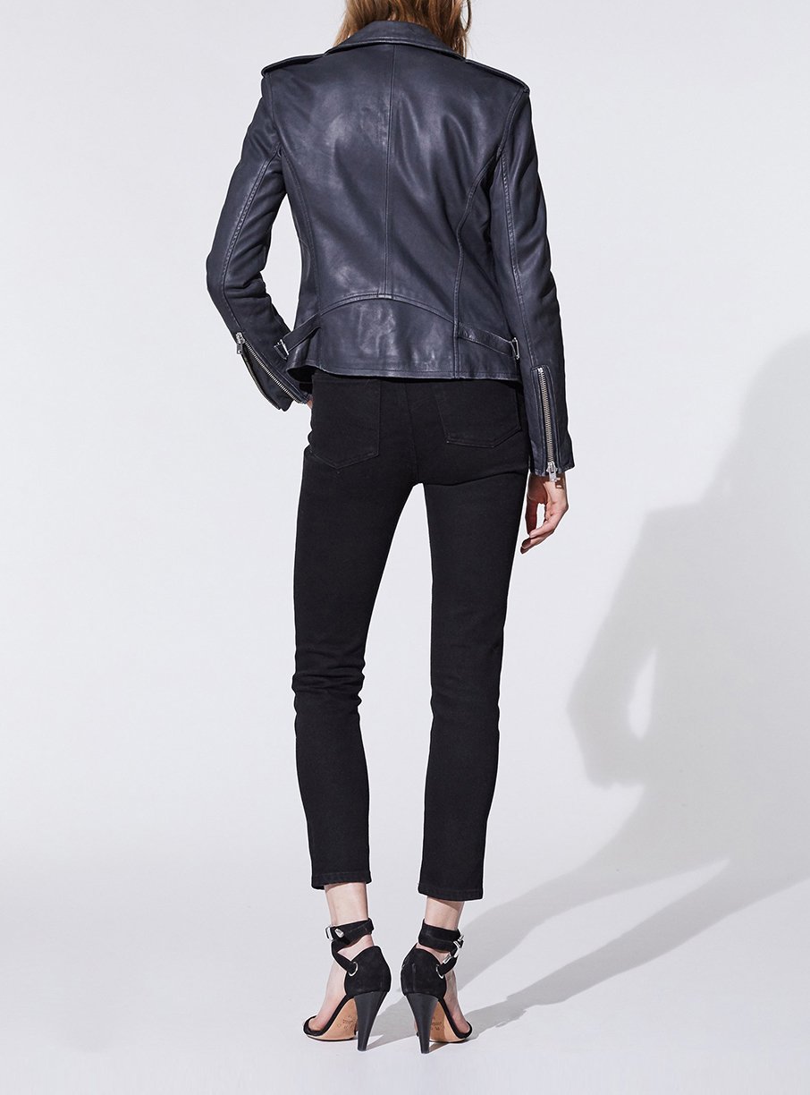 Perfecto Newhan en cuir - Slate Grey