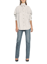 Surchemise Edda en cuir - Off White
